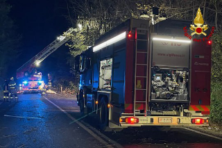 Vento e alberi pericolanti, chiusa la SS 76 Valle d’Esino nel Fabrianese